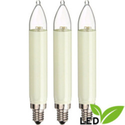 LED Small Shaft Bulb - E10 Socket - Warm White - 0.1-0.3W