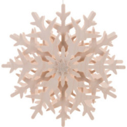 Fensterbild Schneekristall (1) - 29 cm