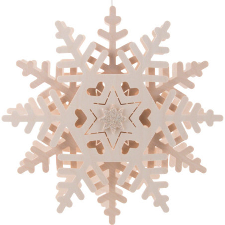 Fensterbild Schneekristall (2) - 29 cm