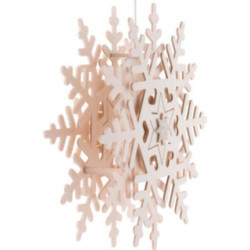 Fensterbild Schneekristall (2) - 29 cm