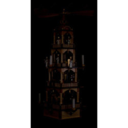 4-Tier Pyramid - Nativity Scene with Musical Mechanism - 70 cm / 27.6 inch
