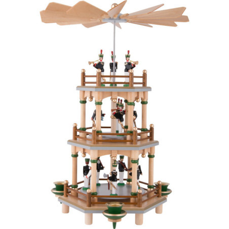 3-stöckige Pyramide mit Bergaufzug - 35 cm