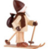 Thiel Figurine - Rupert on Ski - natural - 6 cm / 2.4 inch