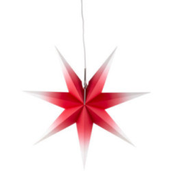 Window Star - Red - White - 53 cm / 20.9 inch