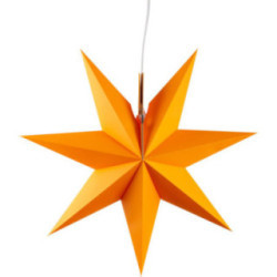 Erzgebirgischer Fensterstern orange - 41 cm