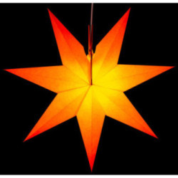 Erzgebirgischer Fensterstern orange - 41 cm