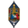 Weihnachtslaterne Christi Geburt - 40 cm