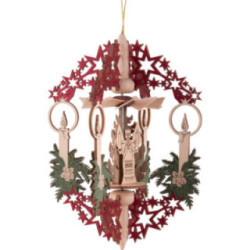 Tree Ornament - Candle Miner, Angel and Smoker - 15,3 cm / 6 inch