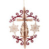 Tree Ornament - Snowflake Miner, Angel and Smoker - 14 cm / 5.5 inch