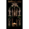 1-Tier Pyramid - Miner, Angel and Smoker - 26 cm / 10.2 inch