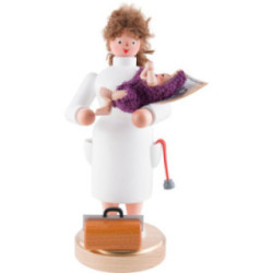 Räuchermännchen Hebamme - 22 cm