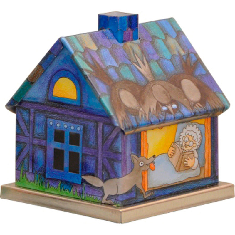 Metal Smoking Hut - Red Riding Hood - 7 cm / 2.8 inch