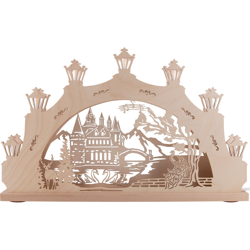 Schwibbogen Schloss am See - 52x31,5 cm