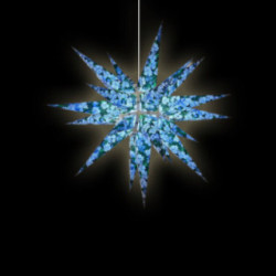 Herrnhuter Moravian Star I6 Paper - Nature Edition - Forget-Me-Not - 60 cm / 23.6 inch