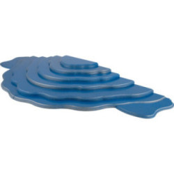 Wolkenstecksystem - Wolkenlandschaft 7-teilig - blau/gold - 102x38x8 cm