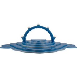 Wolkenstecksystem - Wolkenlandschaft 7-teilig - blau/gold - 102x38x8 cm