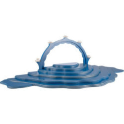 Wolkenstecksystem - Wolkenlandschaft 7-teilig - blau/gold - 102x38x8 cm