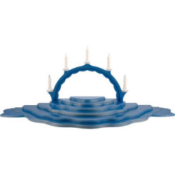 Wolkenstecksystem - Wolkenlandschaft 7-teilig - blau/gold - 102x38x8 cm