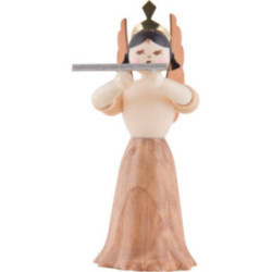 Angel with Cross Flute - 7 cm / 2.8 inch