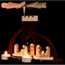 1-stöckige Pyramide Christi Geburt - modern - 33 cm