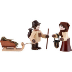 Thiel Figurines - Wildlife Feeding - natural - Set of Three - 5,5 cm / 2.2 inch