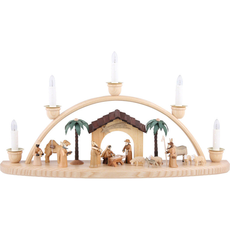 Schwibbogen Krippenhaus - 50 cm