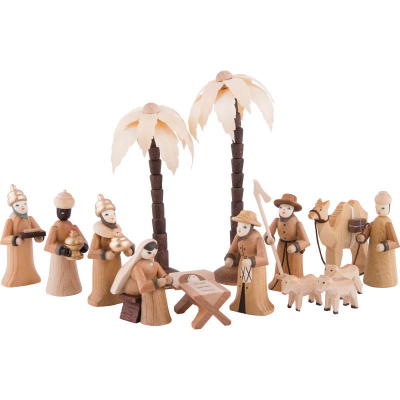 Krippenfiguren Set - 14 teilig