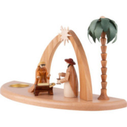 Kerzenhalter Weihnachtskrippe - 17 cm