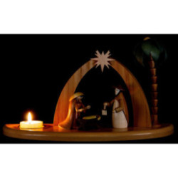 Kerzenhalter Weihnachtskrippe - 17 cm