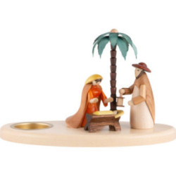 Kerzenhalter Weihnachtskrippe - 12 cm