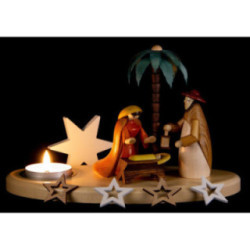 Kerzenhalter Weihnachtskrippe - 12 cm