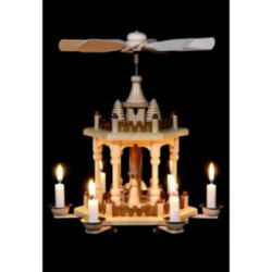 2-Tier Pyramid - Merry Christmas - 29 cm / 11 inch