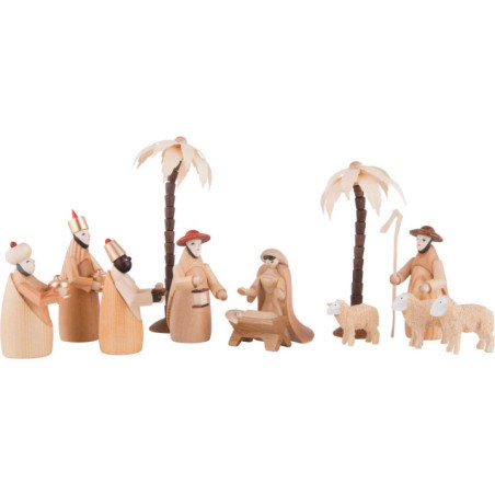 Figurines for 2-Tier Pyramid - NATIVITY (natural) - 12 pcs.