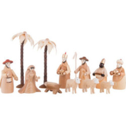 Figurines for 2-Tier Pyramid - NATIVITY (natural) - 12 pcs.