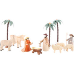 Figurines for 3-Tier Pyramid - NATIVITY (coloured) - 23 pcs.
