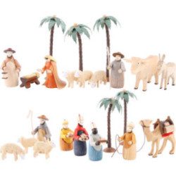 Figurines for 3-Tier Pyramid - NATIVITY (coloured) - 23 pcs.