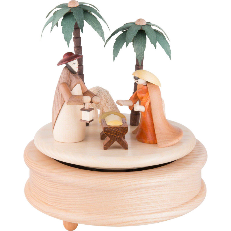 Spieldose - Krippe bunt - 17 cm