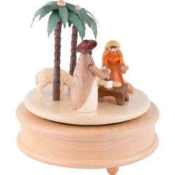 Spieldose - Krippe bunt - 17 cm