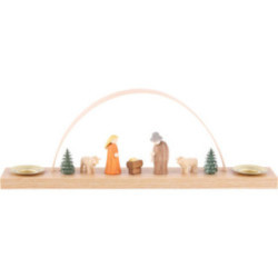 Miniaturbogen mit Krippenfiguren - 22x7,5 cm