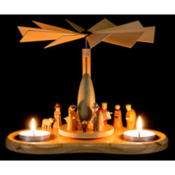 1-stöckige Bogenpyramide Miniaturkrippe - 17 cm