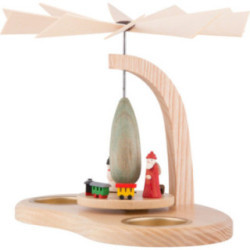 1-stöckige Pyramide Kinderpyramide mit Teelicht - 17 cm