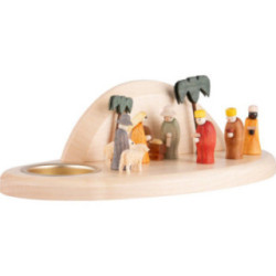 Kerzenhalter Krippe Felsengrotte - 6 cm