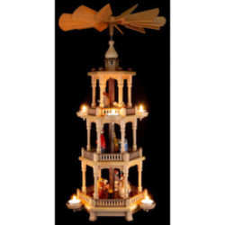 3-stöckige Pyramide Weihnachten - 65 cm