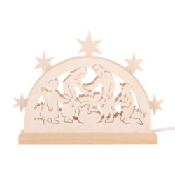 Mini Lightarch - Nativity Motif - 23x15x4,5 cm / 9x6x2 inch