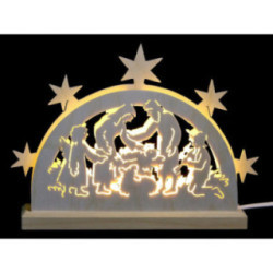 Mini Lightarch - Nativity Motif - 23x15x4,5 cm / 9x6x2 inch