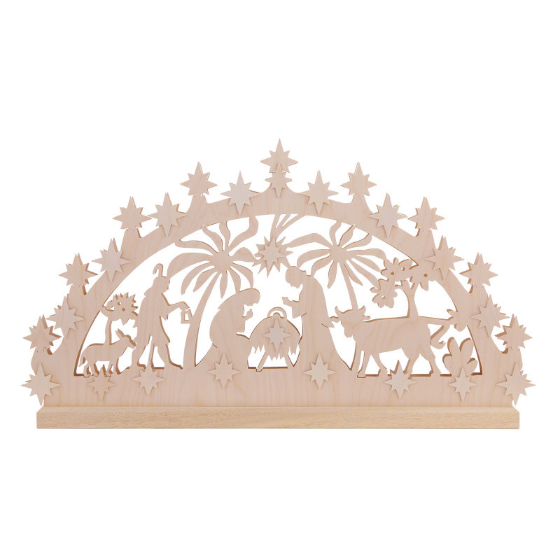 3D Double Arch - Nativity Motif - 72x40x5,5 cm / 28x16x2 inch