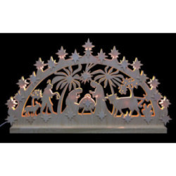 3D Double Arch - Nativity Motif - 72x40x5,5 cm / 28x16x2 inch