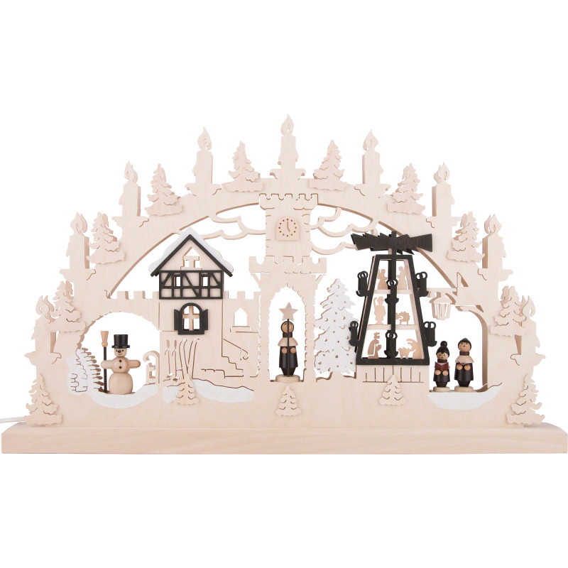 3D Double Arch - Pyramid Singers - 62x37x5,5 cm / 24x14x2 inch
