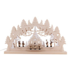 3D Double Arch - Seiffen Church - 62x37x5,5 cm / 24x14x2 inch