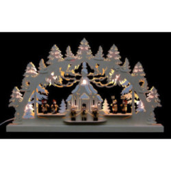 3D Double Arch - Seiffen Church - 62x37x5,5 cm / 24x14x2 inch